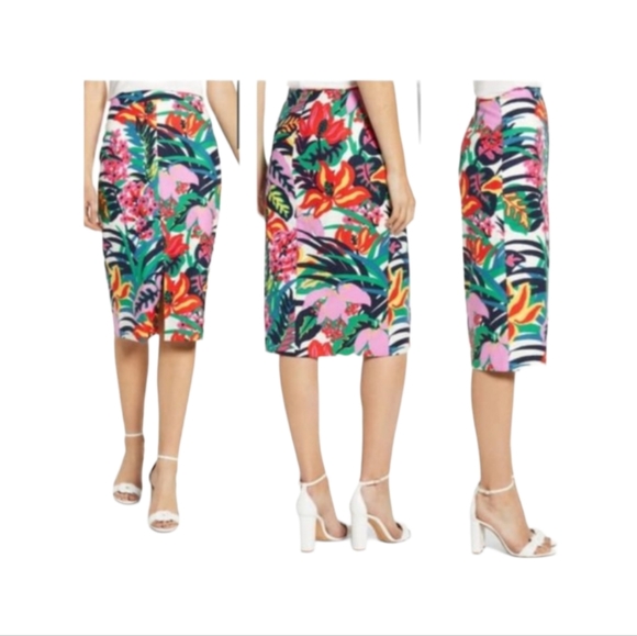 J. Crew Dresses & Skirts - J.Crew Tropical Pencil Skirt